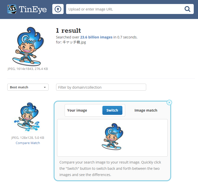 TinEye画像検索